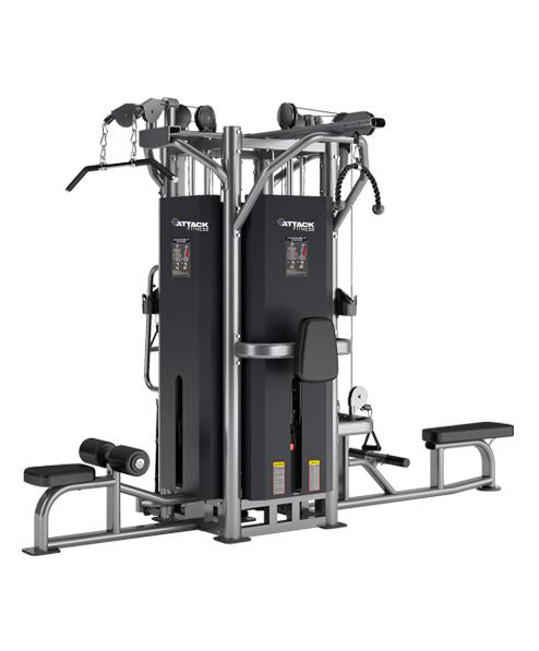Attack Fitness 4 Station Lat Pull/Low Row/Tricep – StrengthX