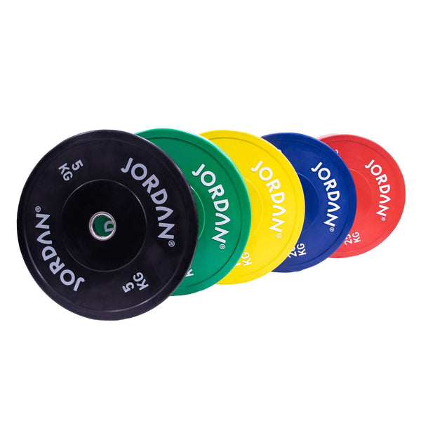 JORDAN HG Coloured Rubber Bumper Plate (5 - 25Kg)