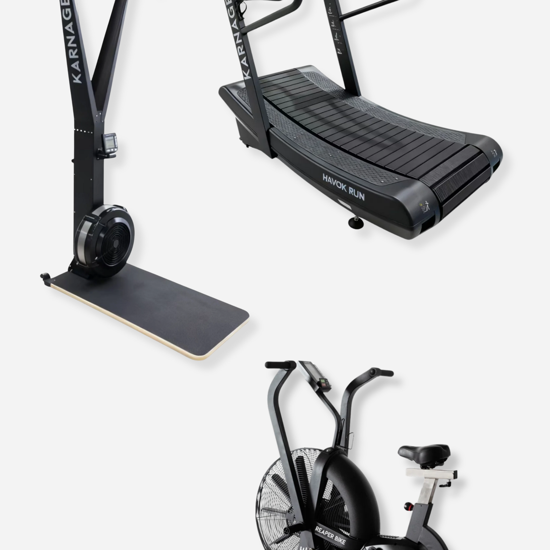 Karnage Havok HIIT Bundle – Curved Treadmill, Bike & Ski – StrengthX