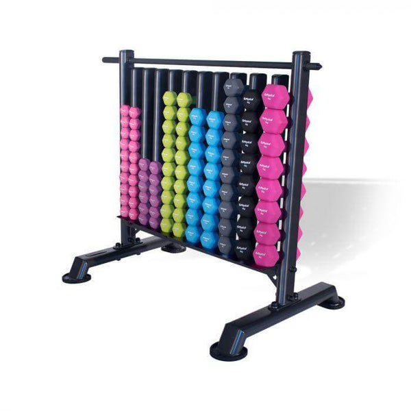 Physical Company Neo-Hex Dumbbells and Storage Rack