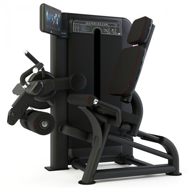 Premium Line Selectorised Seated Leg Curl with 10.1in Touchscreen Console